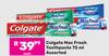 Colgate Max Fresh Toothpaste Assorted-75ml Each