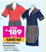 3 Piece Ethnix Overall Set-Per Set