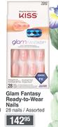 Kiss Glam Fantasy Ready To Wear Nails 28 Nails Assorted