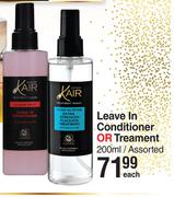 Kair Leave In Conditioner Or Treatment Assorted-200ml Each