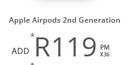 Apple Airpods 2nd Generation x 36 Months