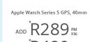 Apple Watch Series 5 GPS, 40mm x 36 Months