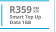Apple iPhone 6S 32GB-On Smart Top Up Data 1GB