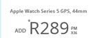 Apple Watch Series 5 GPS, 44mm x 36 months