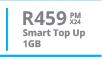 Apple iPhone 7 32GB-On Smart Top Up 1GB