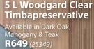 Woodgard Clear Timbapreservative-5L
