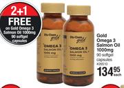 Gold Omega 3 Salmon Oil 1000mg-90 Softgel Capsules-Each