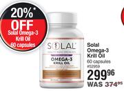 Solal Omega 3 Krill Oil-60 Capsules