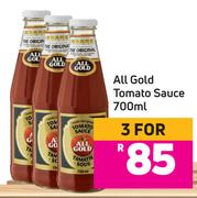 All Gold Tomato Sauce 700ml-For 3