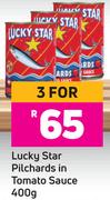 Lucky Star Pilchards In Tomato Sauce 400g-For 3
