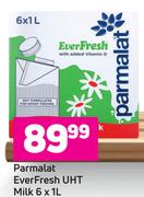 Parmalat Everfresh UHT Milk-6 x 1Ltr