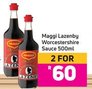 Maggi Lazenby Worcestershire Sauce 500ml-For 2