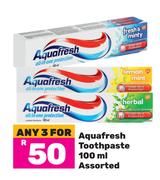 Aquafresh Toothpaste Assorted-For Any 3 x 100ml