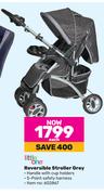 Little One Reversible Stroller Grey-Each