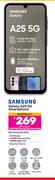 Samsung Galaxy A25 5G Smartphone-On 1.3GB Red Top Up Core More Data