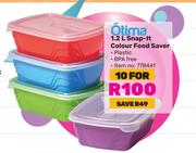 Otima 1.2L Snap It Colour Food Saver-For 10