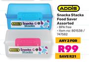 Addis Snacka Stacka Food Saver Assorted-For Any 2