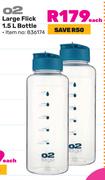 O2 1.5L Large Flick Bottle-Each