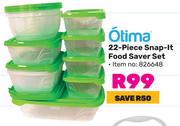 Otima 22 Piece Snap It Food Saver Set