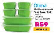 Otima 12 Piece Snap It Food Saver Set