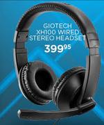 Giotech XH100 Wired Stereo Headset