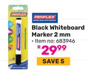 Penflex Black Whiteboard Marker 2mm 683946