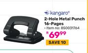 Kangaro 2 Hole Metal Punch 16 Pages 850031764