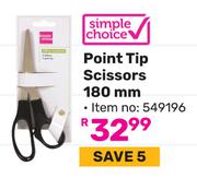 Simple Choice Point Tip Scissors 180mm 549196