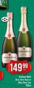 Graham Beck Brut, Brut Rose Or Bliss Demi Sec-750ml Each