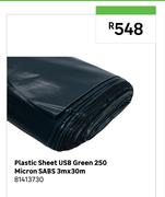 Plastic Sheet USB Green 250 Micron SABS 3m x 30m 81413730