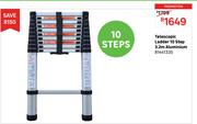 Telescopic Ladder 10 Step 3.2m Aluminium 81441335