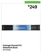 Drainage Channel PVC Waterform Black 81410926