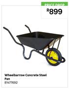 Wheelbarrow Concrete Steel Pan 81477692