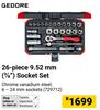 Gedore 26 Piece 9.52mm (3/8") Socket Set
