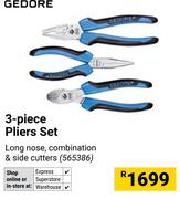 Gedore 3 Piece Pliers Set
