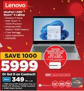 Lenovo Ideapad 1 AMD Ryzen 3 Laptop