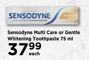 Sensodyne Multi Care Or Gentle Whitening Toothpaste-75ml Each