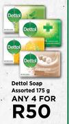 Dettol Soap Assorted-For Any 4 x 175g