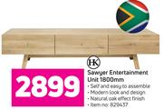Sawyer Entertainment Unit 1800mm