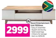 Ascot Entertainment Unit 1500mm