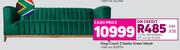 Onyx Couch 3-Seater (Green Velvet)