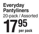Stayfree Everyday Pantyliners 20 Pack Assorted-Per Pack