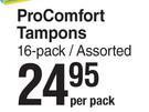 Stayfree Pro Comfort Tampons 16 Pack Assorted-Per Pack