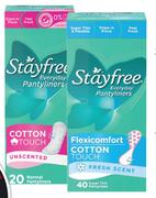 Stayfree Everyday Pantyliners 20 Pack Assorted-Per Pack