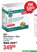 MNI Skin Vance + Zinc 30 Day Pack
