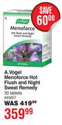 A.Vogel Menforce Hot Flush & Night Sweat Remedy 30 Tablets