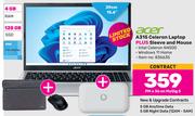 Acer A315 Celeron Laptop Plus Sleeve & Mouse-On My Gig 5