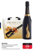 Bottega Mille Extra Dry, Prosecco Gold Or Vino Del Amore Moscato In Gift Box-750ml Each
