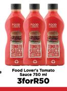 Food Lover's Tomato Sauce-For 3 x 750ml