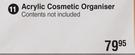 Acrylic Cosmetic Organiser